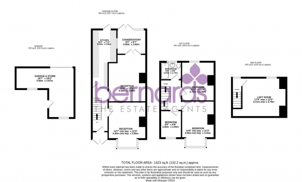 Floor Plan for 3 Bedroom Terraced House for Sale in Ebery Grove, Portsmouth, PO3, 6HQ - Offers in Excess of &pound300,000