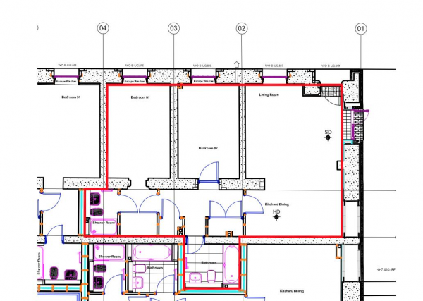 Floor Plan for 2 Bedroom Flat for Sale in The Old Portsmouth Gaol, PO3, 6FU - Guide Price &pound265,000