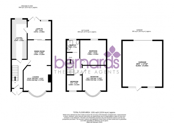 Floor Plan for 3 Bedroom Terraced House for Sale in Lovett Road, Portsmouth, PO3, 5EX - Guide Price &pound325,000