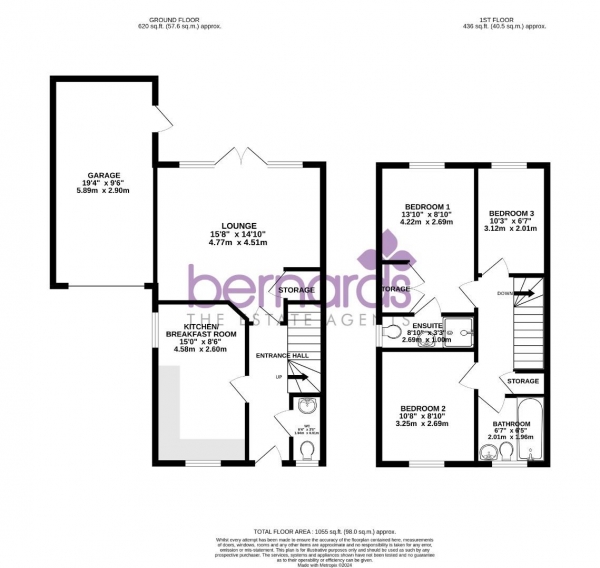 Floor Plan Image for 3 Bedroom Semi-Detached House for Sale in Union Road, Portsmouth