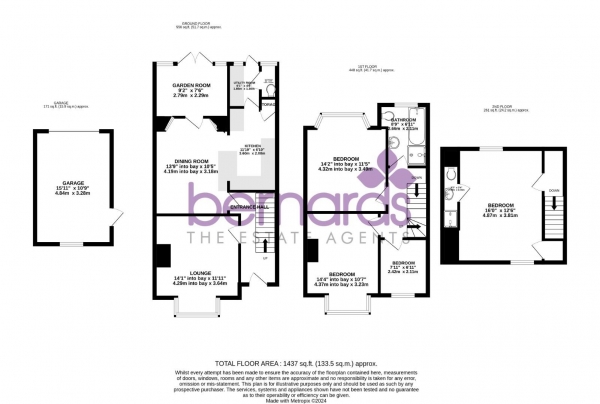 Floor Plan Image for 4 Bedroom Property for Sale in Hayling Avenue, Portsmouth