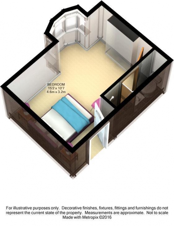 Floor Plan Image for 1 Bedroom Studio to Rent in Chichester Road, Portsmouth, Hampshire