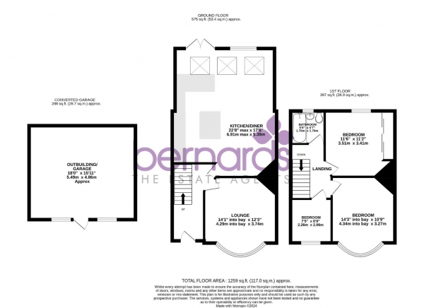 Floor Plan Image for 3 Bedroom Terraced House for Sale in Lovett Road, Copnor, Portsmouth