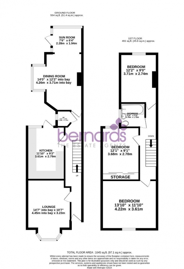 Floor Plan Image for 3 Bedroom End of Terrace House for Sale in Douglas Road, Portsmouth