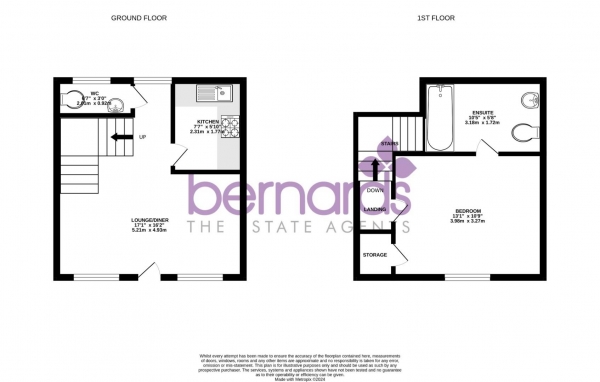 Floor Plan Image for 1 Bedroom End of Terrace House for Sale in Fratton Road, Portsmouth