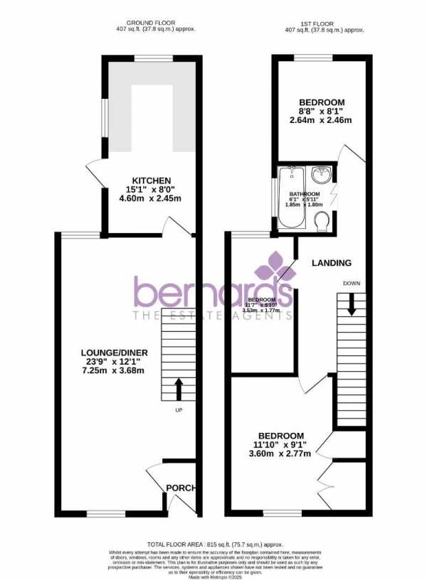 Floor Plan Image for 3 Bedroom Terraced House for Sale in Guildford Road, Portsmouth