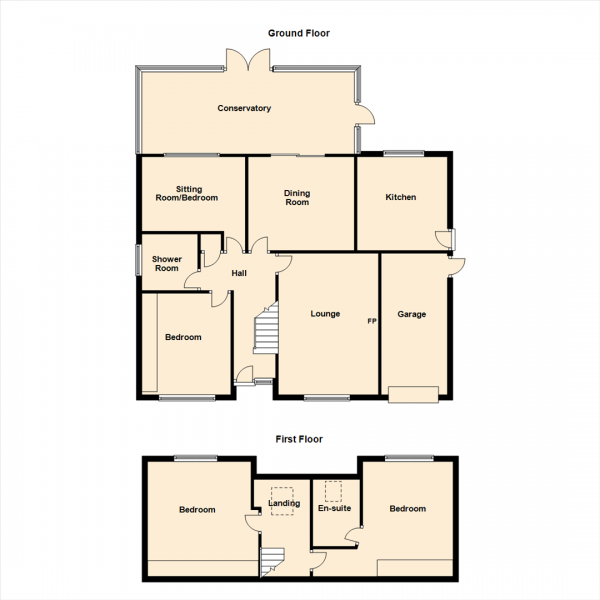 Floor Plan Image for 4 Bedroom Detached Bungalow for Sale in Sand Lane, South Milford, Leeds