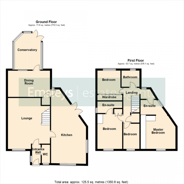 Floor Plan Image for 4 Bedroom Detached House for Sale in Copperfield Close, Sherburn in Elmet