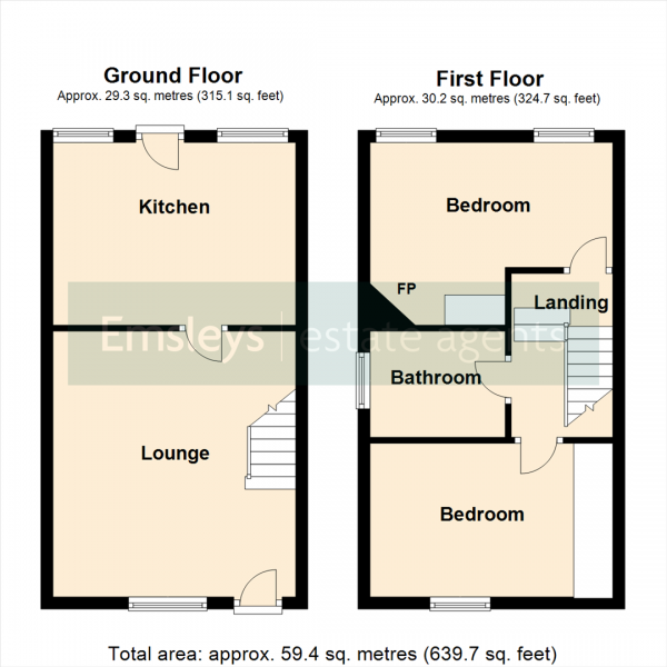 Floor Plan Image for 2 Bedroom Cottage for Sale in High Street, South Milford, Leeds