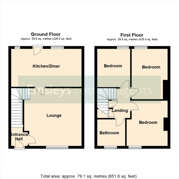 Floor Plan Image for 3 Bedroom Cottage for Sale in Saxton, Tadcaster