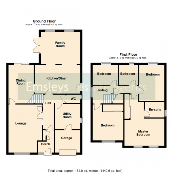 Floor Plan Image for 4 Bedroom Detached House for Sale in Pasture Avenue, Sherburn In Elmet, Leeds