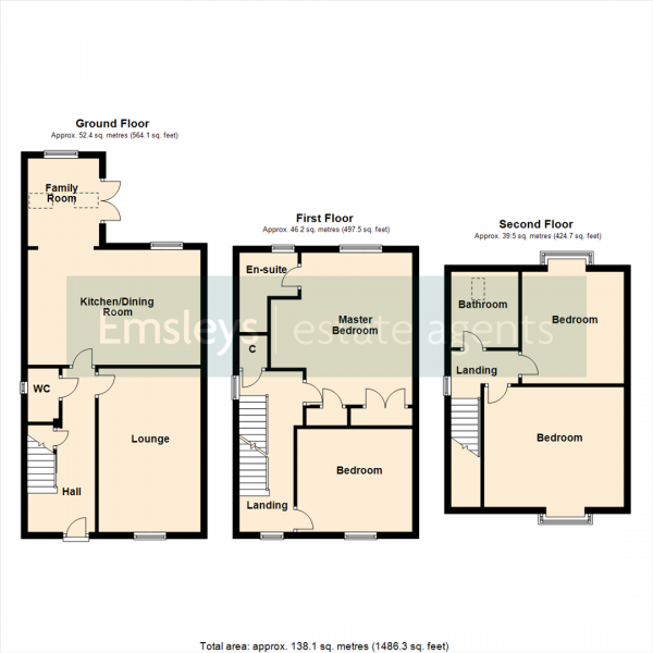 Floor Plan Image for 4 Bedroom Detached House for Sale in Church Hill Rise, Sherburn In Elmet, Leeds