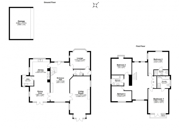 Floor Plan Image for 4 Bedroom Detached House for Sale in High Street, Somerby