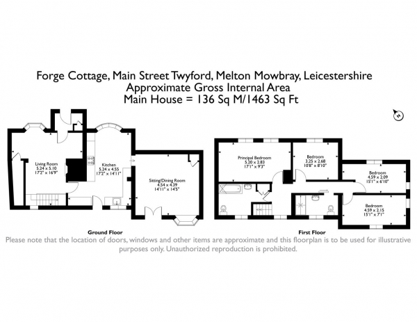 Floor Plan Image for 4 Bedroom Cottage for Sale in Main Street, Twyford, Melton Mowbray