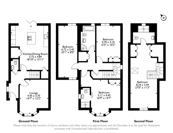 Floor Plan Image for 4 Bedroom Detached House for Sale in Leicester Road, Uppingham, Rutland