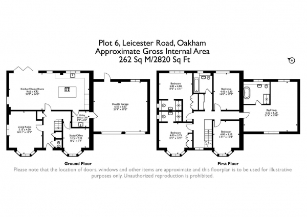 Floor Plan Image for 5 Bedroom Detached House for Sale in Leicester Road, Uppingham, Rutland