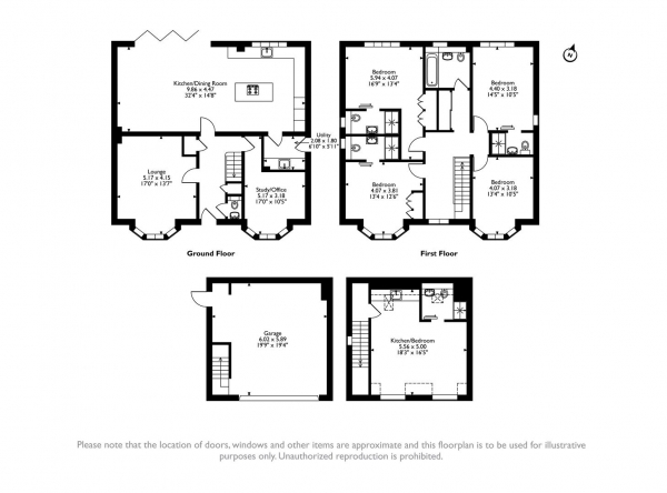 Floor Plan Image for 4 Bedroom Detached House for Sale in Leicester Road, Uppingham, Rutland