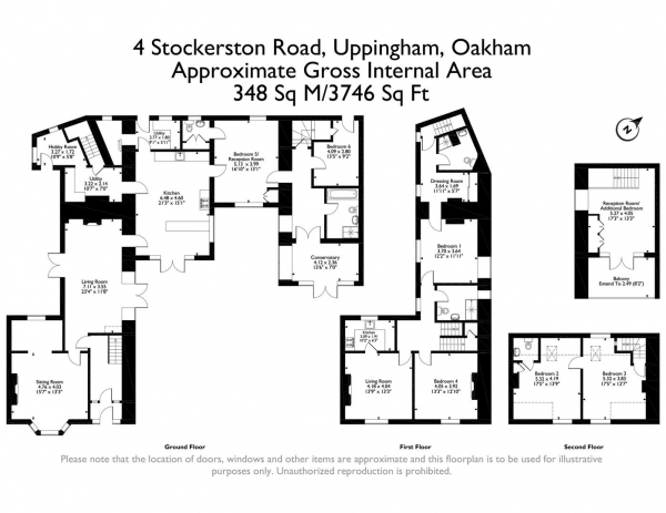 Floor Plan Image for 6 Bedroom Property for Sale in Stockerston Road, Uppingham, Rutland