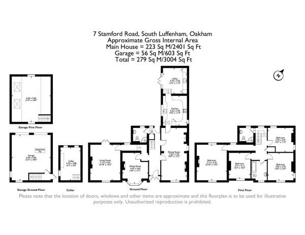 Floor Plan Image for 4 Bedroom Detached House for Sale in Stamford Road, South Luffenham, Rutland