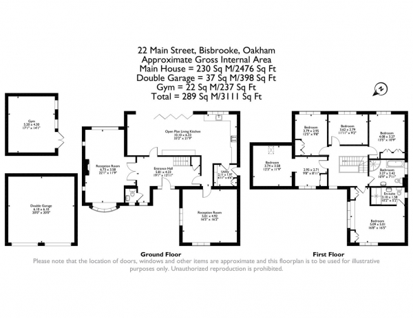 Floor Plan Image for 5 Bedroom Detached House for Sale in Main Street, Bisbrooke, Rutland