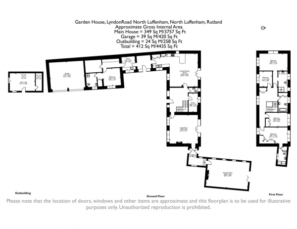 Floor Plan Image for 5 Bedroom Property for Sale in Lyndon Road, North Luffenham