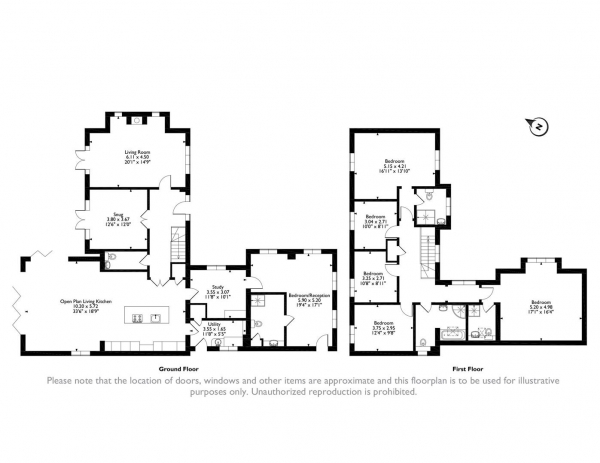 Floor Plan Image for 5 Bedroom Detached House for Sale in Saxons Lea, Pickwell