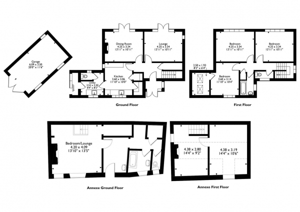 Floor Plan Image for 3 Bedroom Detached House for Sale in Main Street, Seaton, Rutland