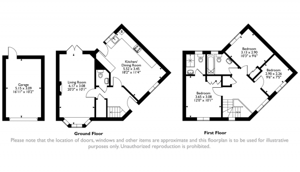 Floor Plan Image for 3 Bedroom Detached House for Sale in Firs Avenue, Uppingham, Rutland