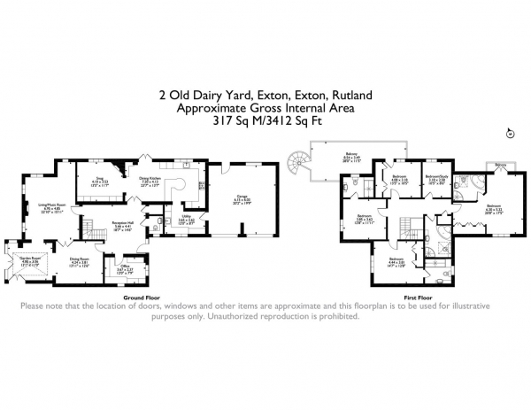 Floor Plan Image for 5 Bedroom Detached House for Sale in Old Dairy Yard, Exton, Rutland