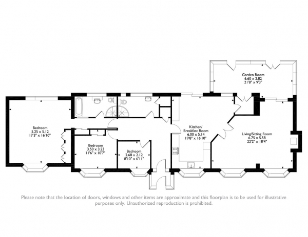 Floor Plan Image for 3 Bedroom Detached Bungalow for Sale in Twyford Road, Marefield, Leicester