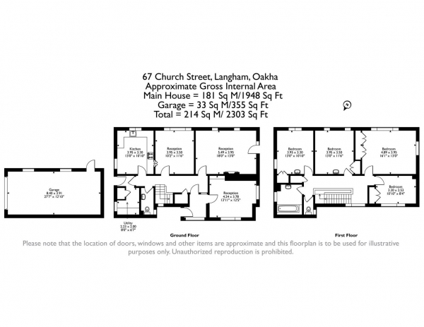 Floor Plan Image for 4 Bedroom Detached House for Sale in Church Street, Langham, Rutland