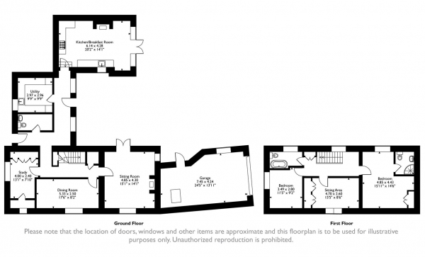 Floor Plan for 3 Bedroom Cottage for Sale in Chapel Lane, Croxton Kerrial, Grantham, NG32, 1PU - Offers in Excess of &pound500,000