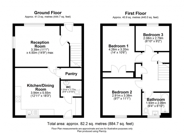 Floor Plan Image for 3 Bedroom Semi-Detached House for Sale in Stud Road, Barleythorpe, Rutland