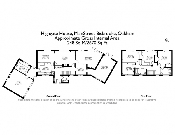 Floor Plan Image for 4 Bedroom Detached House for Sale in Main Street, Bisbrooke, Rutland