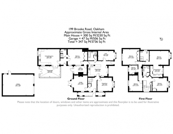 Floor Plan Image for 5 Bedroom Detached House for Sale in Brooke Road, Oakham, Rutland