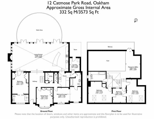 Floor Plan Image for 5 Bedroom Detached House for Sale in Catmose Park Road, Oakham, Rutland