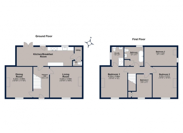 Floor Plan Image for 4 Bedroom Detached House for Sale in High Street, Hallaton, Market Harborough