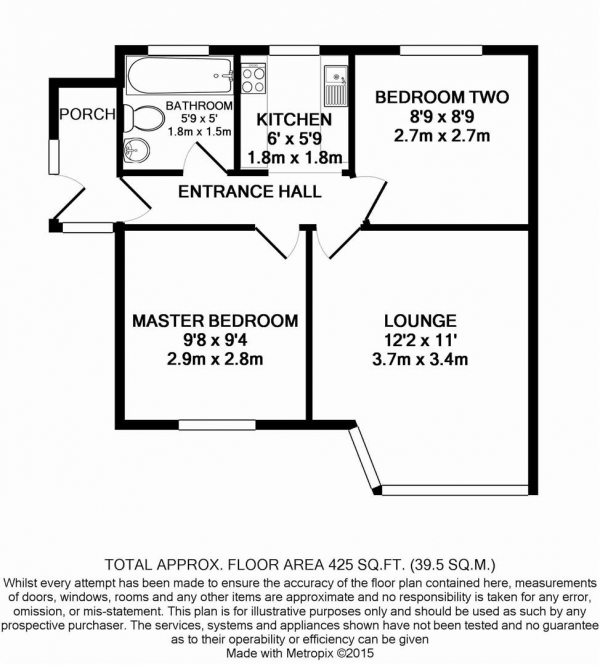 Floor Plan Image for 2 Bedroom Maisonette for Sale in St. Marks Avenue, Northfleet, Gravesend