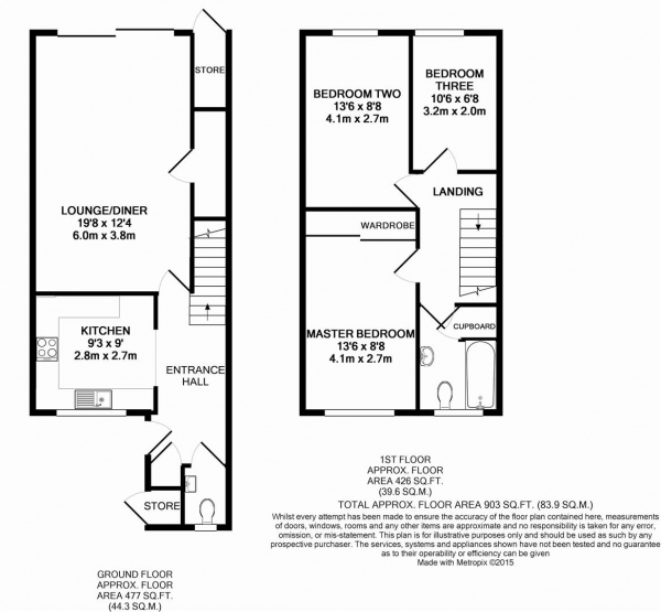 Floor Plan Image for 3 Bedroom Property for Sale in Ancona Road, London