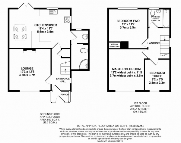 Floor Plan Image for 3 Bedroom Semi-Detached House for Sale in Molash Road, Orpington