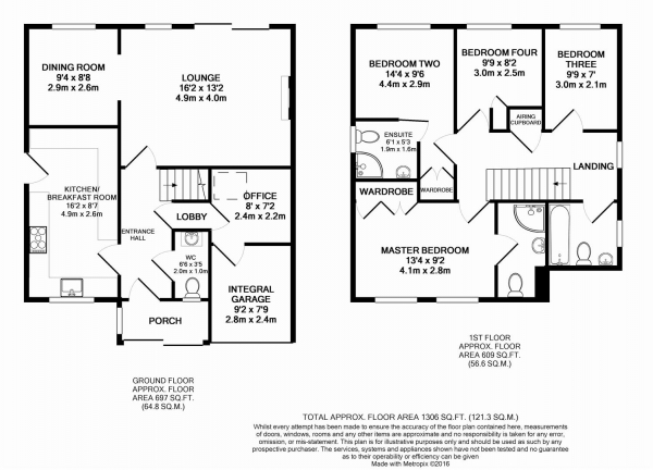 Floor Plan Image for 4 Bedroom Detached House for Sale in Darenth Park Avenue, Dartford