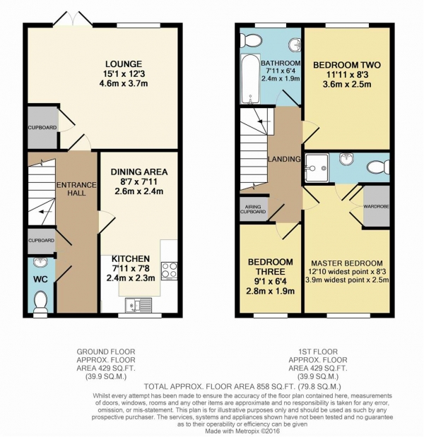 Floor Plan Image for 3 Bedroom Property for Sale in Gambit Way, Wainscott, Rochester