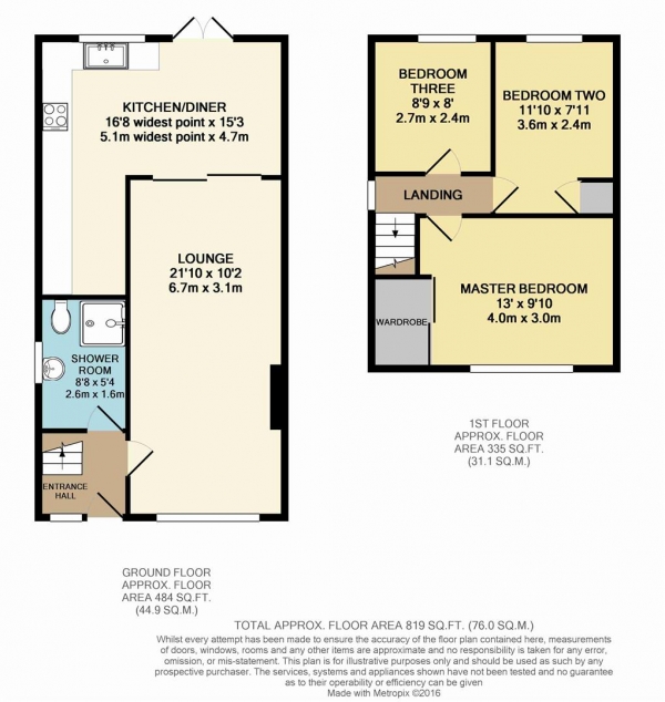 Floor Plan Image for 3 Bedroom Semi-Detached House for Sale in Swale Road, Crayford, Dartford