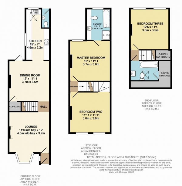 Floor Plan Image for 3 Bedroom Property for Sale in Mount Road, Bexleyheath