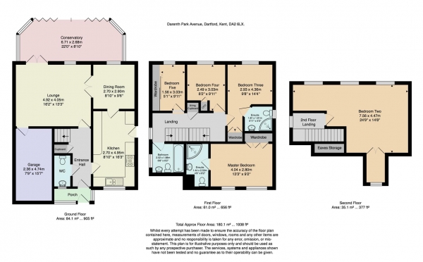 Floor Plan Image for 5 Bedroom Detached House for Sale in Darenth Park Avenue, Dartford