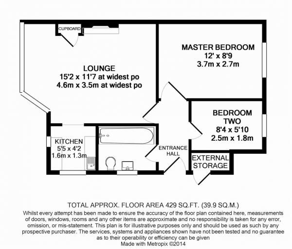 Floor Plan Image for 2 Bedroom Maisonette for Sale in Highfield Avenue, Erith