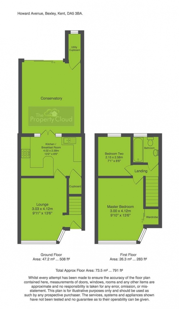 Floor Plan Image for 2 Bedroom Property for Sale in Howard Avenue, Bexley