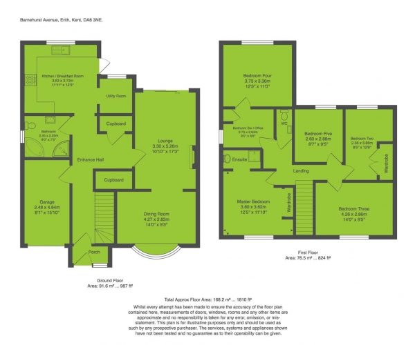 Floor Plan Image for 5 Bedroom Property for Sale in Barnehurst Avenue, Erith