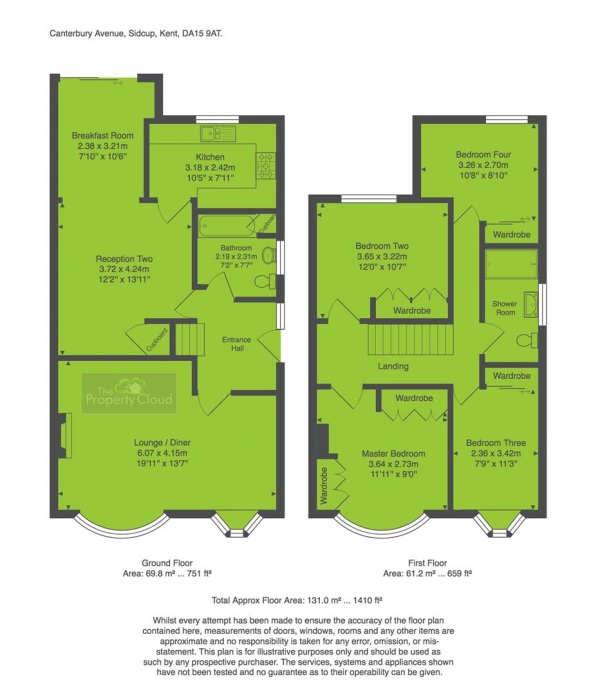 Floor Plan Image for 4 Bedroom Semi-Detached House for Sale in Canterbury Avenue, Sidcup