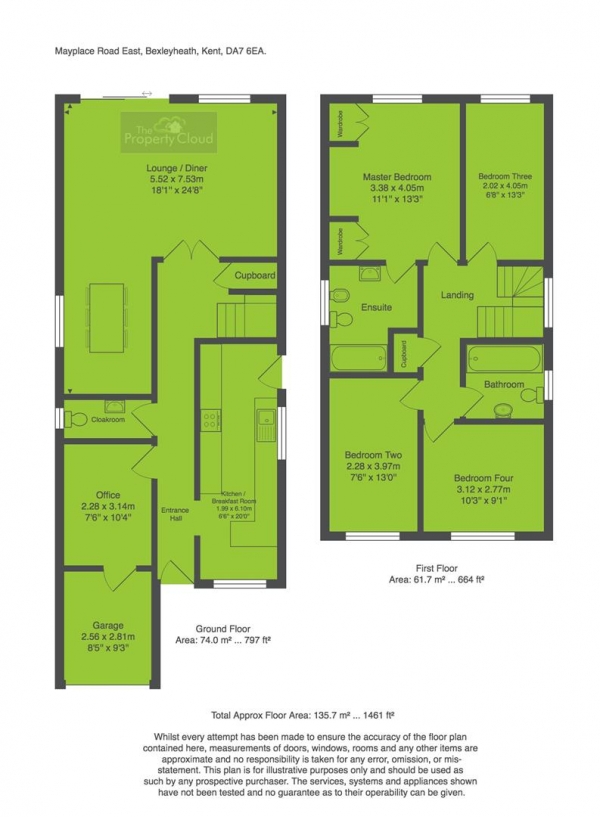 Floor Plan Image for 4 Bedroom Property for Sale in Mayplace Road East, Bexleyheath